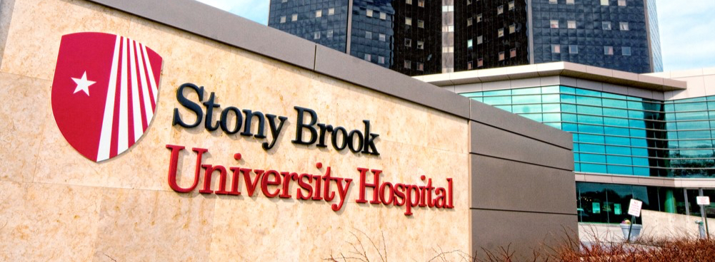 Stony Brook University Hospital entrance sign